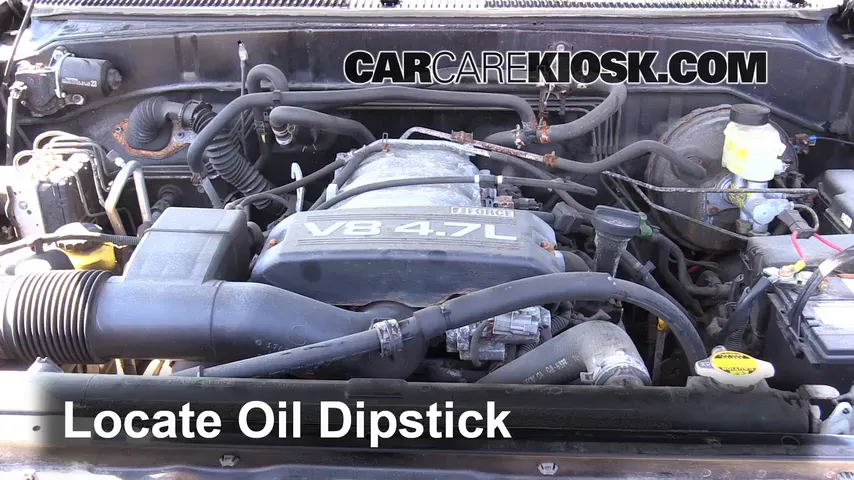 2002 Toyota Sequoia SR5 4.7L V8 Oil Check Oil Level